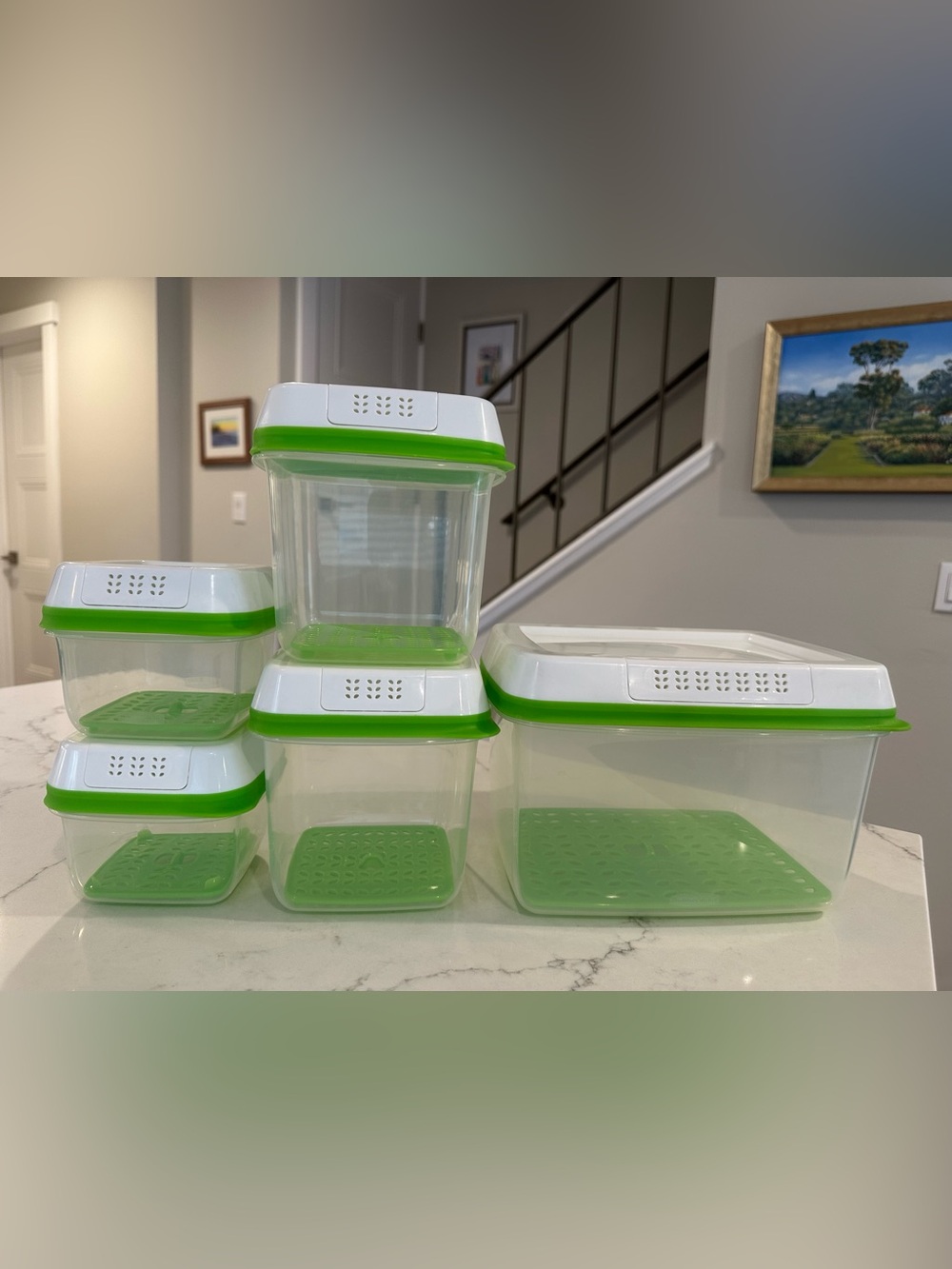 Rubbermaid FreshWorks 5 Containers Set - Like New